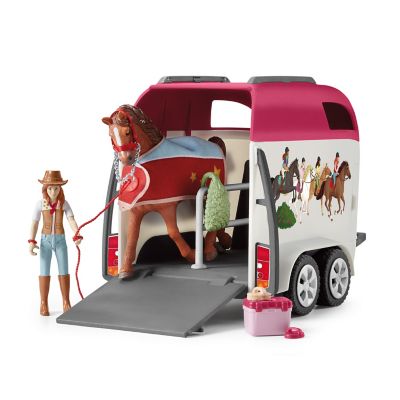 Image showing  Horse Adventures Playset with Car and Trailer