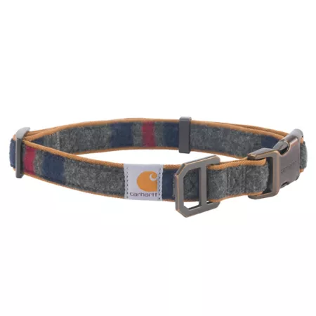 Carhartt Nylon Striped Dog Collar with Duck Cover Dog Basic Collars