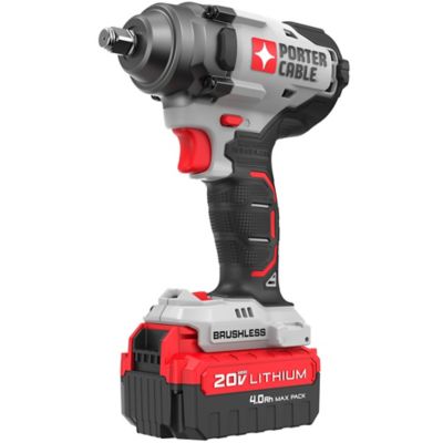 PORTER-CABLE 1/2 in. Drive 275 ft./lb. 20V Mid Torque Impact Wrench Kit