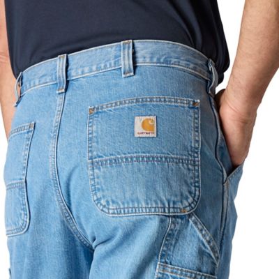 Image showing 6 th Carhartt Men's Loose Straight Denim Dungaree