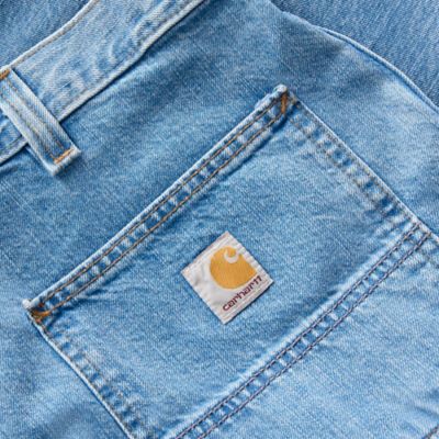 Image showing 7 th Carhartt Men's Loose Straight Denim Dungaree