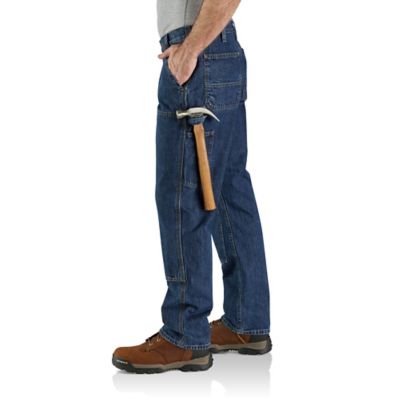 Image showing 2 th Carhartt Men's Loose Straight Double-Front Denim Dungaree