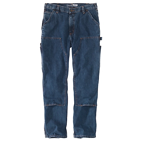 Carhartt Men's Loose Fit Mid-Rise Double-Front Logger Jeans at