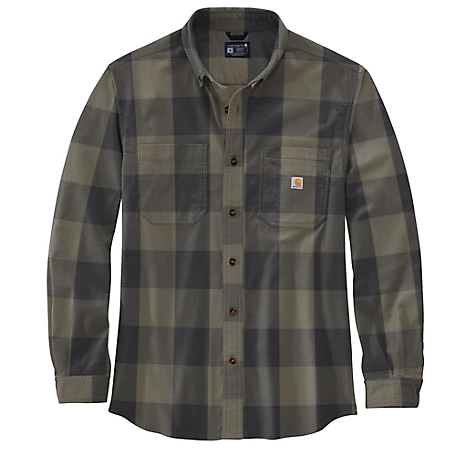 Carhartt Men's Loose Fit Heavyweight Flannel Long-Sleeve Plaid Shirt,  105947 at Tractor Supply Co.