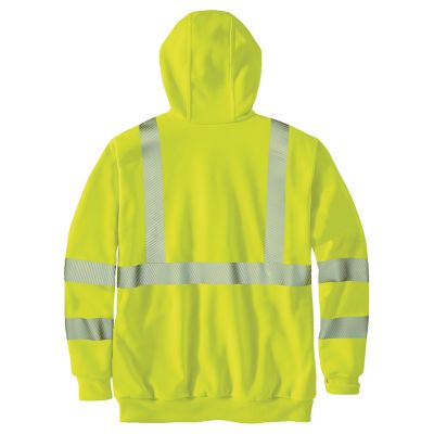 Image showing 5 th Carhartt Men's Rain Defender High-Visibility Loose Fit Midweight Thermal-Lined Full-Zip Class 3 Sweatshirt