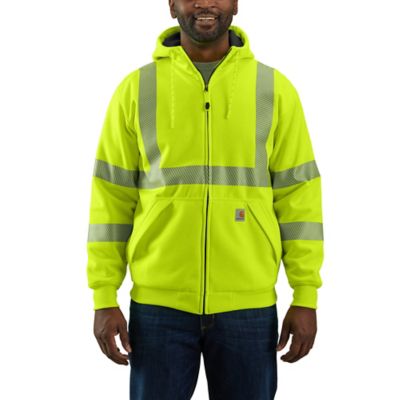 Carhartt High-Visibility Loose Fit Midweight Thermal-Lined Full-Zip Class 3 Sweatshirt, 104988