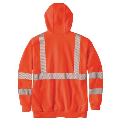 Image showing  Men's Rain Defender High-Visibility Loose Fit Midweight Thermal-Lined Full-Zip Class 3 Sweatshirt