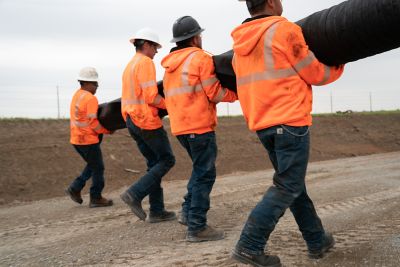 Image showing  Men's Rain Defender High-Visibility Loose Fit Midweight Thermal-Lined Full-Zip Class 3 Sweatshirt