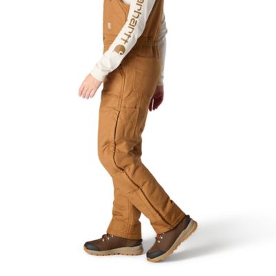 Image showing  Women's Loose Fit Washed Duck Insulated Biberalls