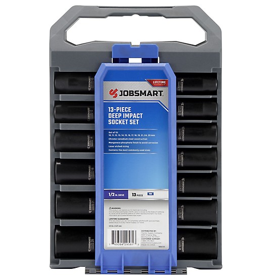 1/2 in. Drive Metric Impact Socket Set, 13 Pc. 1/2 in. Drive Metric Impact Socket Set, 13 Pc.