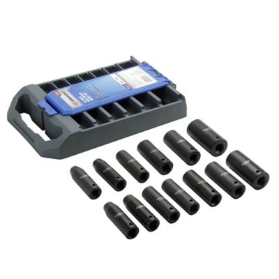 Image showing  1/2 in. Drive Metric Assorted Impact Deep Socket Set, 13 pc.