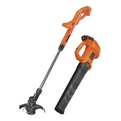 Black & Decker 8 pc. 20V MAX Axial Leaf Blower and String Trimmer/Edger Kit