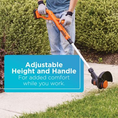 Image showing 7 th Black & Decker 8 pc. 20V MAX Axial Leaf Blower and String Trimmer/Edger Kit