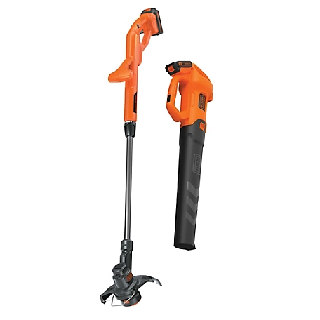 Black & Decker 8 pc. 20V MAX Axial Leaf Blower and String Trimmer/Edger Kit  at Tractor Supply Co.