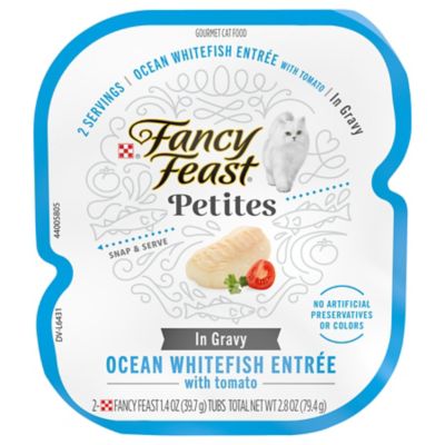Fancy Feast Petites Ocean Whitefish in Gravy Wet Cat Food, 2.8 oz. Can
