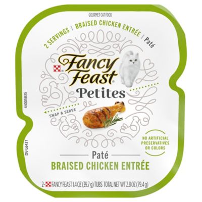 Fancy Feast Petites Braised Chicken Pate Wet Cat Food, 2.8 oz. Can