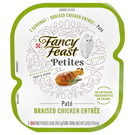 Fancy Feast Petites Braised Chicken Pate Wet Cat Food, 2.8 oz. Can