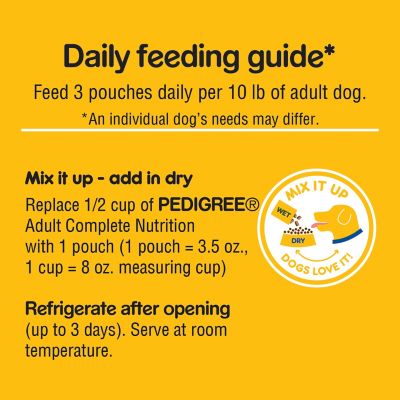 Image showing 6 th Pedigree Adult Soft Meaty Choice Cuts in Gravy Wet Dog Food Variety pk., 3.5 oz., Pack of 18 Pouches