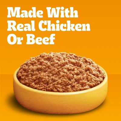 Image showing  Chopped Ground Dinner Adult Soft Chicken and Beef Flavor Wet Dog Food Variety pk., 13.2 oz., Pack of 24 Cans