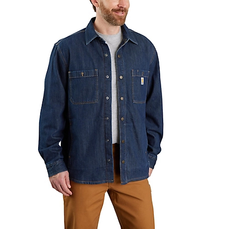 Carhartt Workwear 105532 Fleece Lined Snap Front Shirt Jacket - Clothing  from MI Supplies Limited UK
