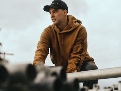 Image showing 6 th Carhartt Men's Iconic K288 Logo Hooded Sweatshirt