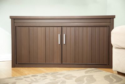 Image showing  LitterLoo Bench Litter Box Cover, Russet