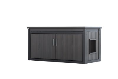 Image showing  LitterLoo Bench Litter Box Cover, Grey