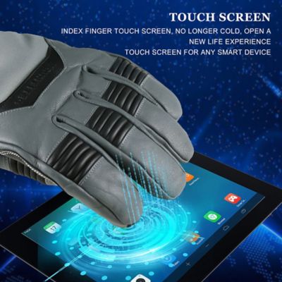 Image showing  Unisex Adult Leather Explorer 5 Performance Heated Winter Gloves, 1-Pair