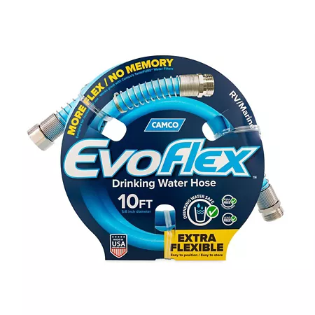 Camco EvoFlex Potable Water Hose 10 ft x 5/8 in. RV Parts