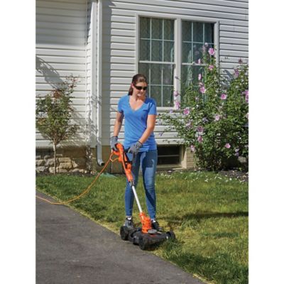 Image showing  12 in. 6.5A Electric 3-in-1 Compact Lawn Mower