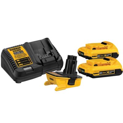 DeWALT 18V-20V 2.0Ah Adapter Battery Combo Kit