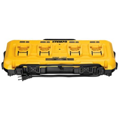 Image showing  12V/20V/60V 4-Port Lithium-Ion Fast Charger, Black/Yellow
