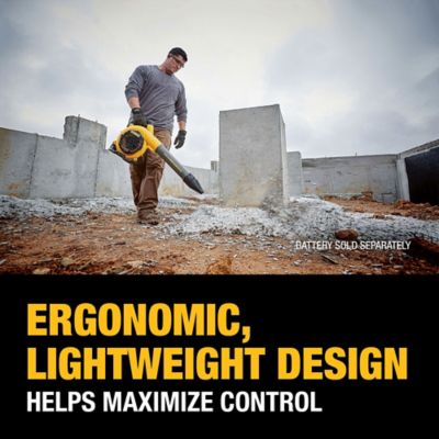 Image showing 5 th DEWALT 129 MPH/423 CFM 60V MAX Cordless Handheld Jobsite Leaf Blower, Battery and Charger Not Included