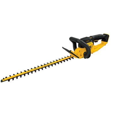 DeWALT 22 in. 20V Cordless Hedge Trimmer, Tool Only I had older established hedges completely overgrown by several years with the help of my 13 yr old son cut and removed 4 large residential trailer (4'×6') reducing height from over 6' to3' in 1