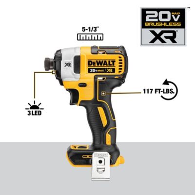 Image showing  Cordless 20V Max Brushless XR Premium Hammer Drill/Impact Driver Combo Tool Kit, 4.0 Ah, 2 pc.