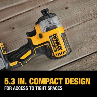 Image showing  Cordless 20V Max Brushless XR Premium Hammer Drill/Impact Driver Combo Tool Kit, 5.0 Ah, 2 pc.