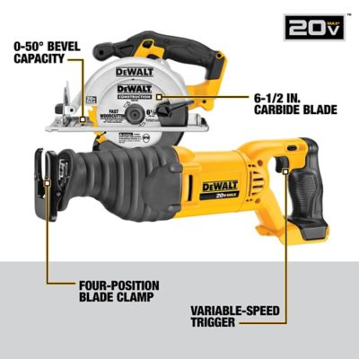 Image showing 7 th DEWALT Cordless 20V Max Lithium-Ion Combo Tool Kit, 9 pc.