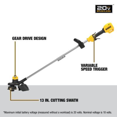 Image showing  13 in. 20V Straight Shaft Cordless String Trimmer, Battery and Charger Not Included