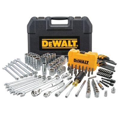 DeWALT 1/4 in. and 3/8 in. Drive SAE Mechanic's Socket Set with PTA Box, 142 pc.