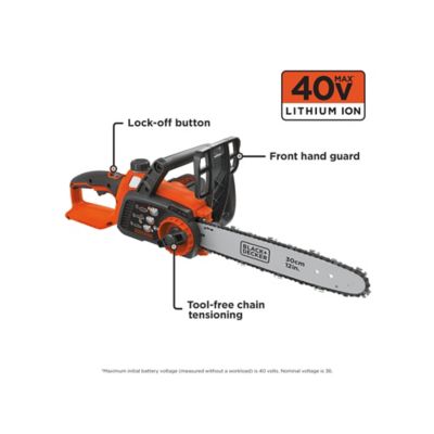 Image showing  12 in. 40V Max Cordless Chainsaw, Battery and Charger Included