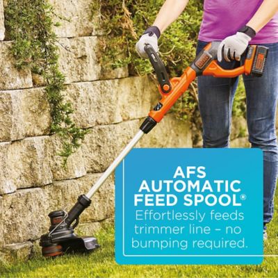 Image showing  13 in. 40V Max Straight Shaft Cordless String Trimmer/Edger, Battery and Charger Included