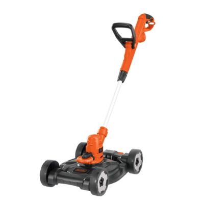 Black & Decker MTE912 12 in. 6.5A Corded Electric Push Lawn Mower/Trimmer Kit