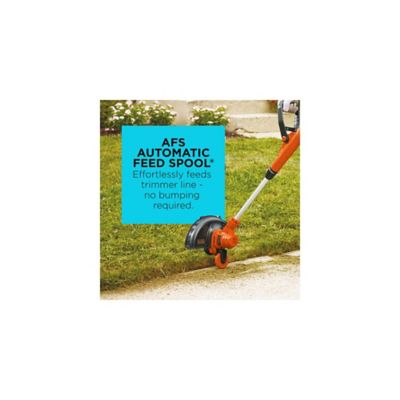 Image showing 7 th Black & Decker 12 in. 6.5A Corded Electric Push Lawn Mower/Trimmer Kit