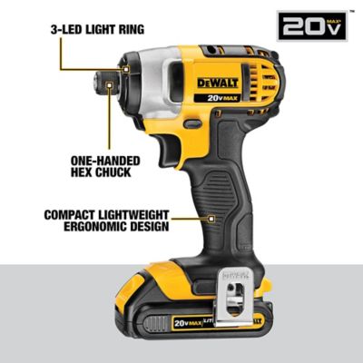 Image showing  Cordless 20V Max Lithium-Ion Compact Combo Tool Kit, 7 pc.