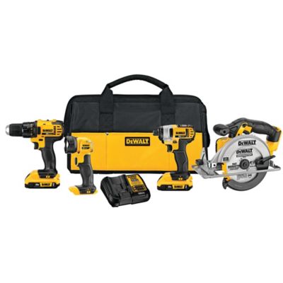 DeWALT DCK421D2 Cordless 20V Brushed 4-Tool Compact Combo Kit