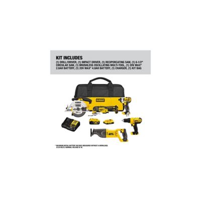 Image showing  Cordless 20V Combo Tool Kit, 5 pc.