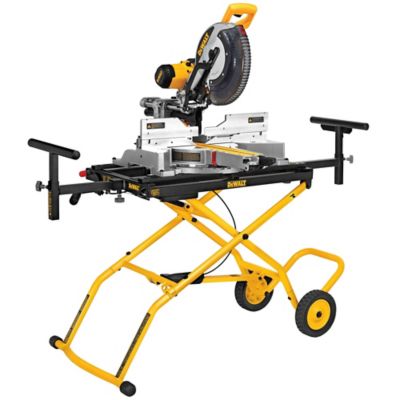Image showing  32.5 in. x 98 in. Rolling Universal Miter Saw Stand