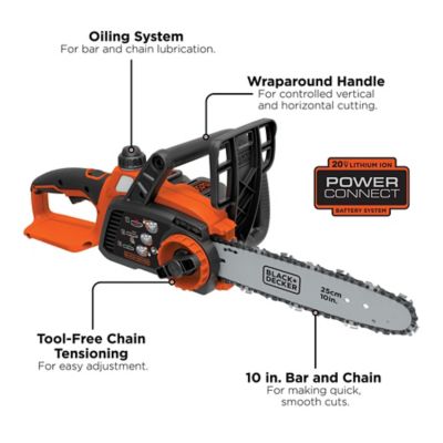 Image showing  10 in. 20V Max Cordless Chainsaw, Battery and Charger Not Included