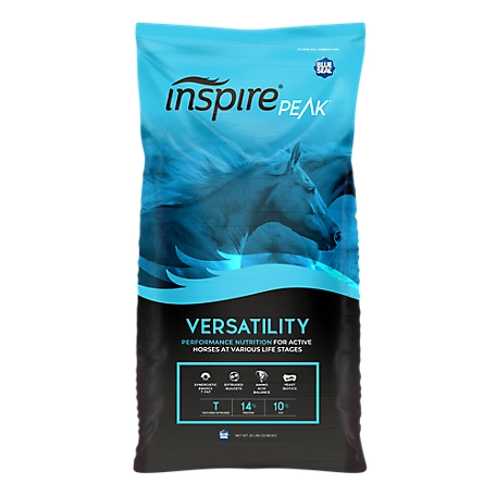 Blue Seal Inspire Peak Versatility Textured Horse Feed, 50 lb.