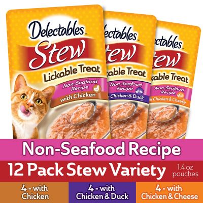 Image showing  Stew Non-Seafood Recipe Variety Pack Lickable Cat Treat and Topper, 12 ct.